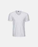 3-pack T-Skjorte V-Neck | økologisk bomull | Hvit -Dovre