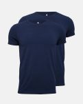 2-pack T-skjorte o-hals | bambus | marine -JBS of Denmark Men