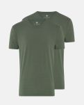 2-pack T-skjorte o-hals | bambus | grøn -JBS of Denmark Men