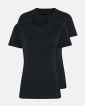 2-pack T-skjorte | 100% ull | svart - Dovre Women