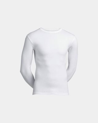 "Classic" langermet t-skjorte | bomull | hvit -Resteröds