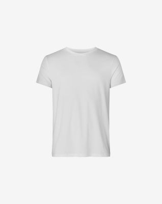 T-skjorte o-hals | bambus | hvit -Resteröds
