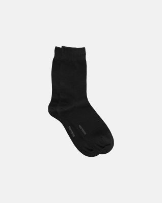 5-pakk sokker | økologisk bomull | svart -Resteröds