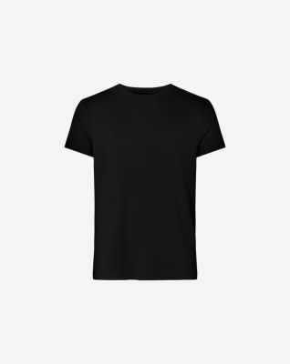 T-skjorte o-hals |  bambus | svart -Resteröds