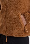 Fleece jakke | polyester | camel -Resteröds
