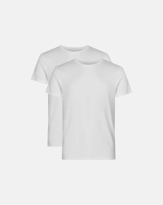 2-pakk t-skjorte |  bambus | hvit -Resteröds