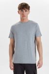 3-pack T-skjorte o-hals | bambus | grå -Resteröds