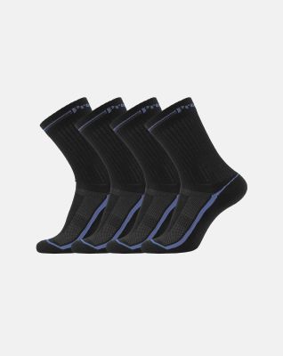 4-pakk funktions-sokker | bomull | svart -ProActive