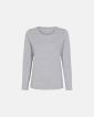 Langermet T-skjorte |  bambus | grå melange - JBS of Denmark Women