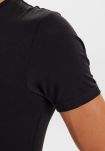 2-pakk t-skjorte v-hals |  bambus | svart -JBS