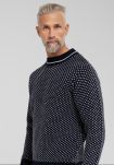 Pullover "strik" | 100% ull | navy -Dovre