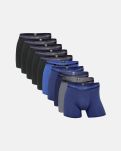 10-pakk boxers |  bambus | svart, blå og grå -JBS