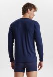"Wool" langermet t-skjorte | 100% merino ull | navy -JBS