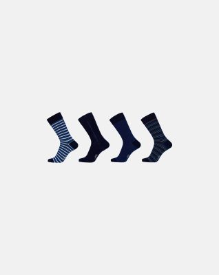 4-pakk sokker | bomull | flerfarget -JBS
