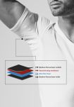Svettebestandig Undertrøye T-skjorte V-hals | bambus | svart -JBS