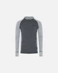 Langermet skjorte med hette| 100% ull | grå -Dovre