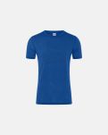 T-skjorte | 100% økologisk ull 140g | blå m. trykk -Dovre