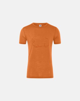 T-skjorte | 100% økologisk ull 140g | orange -Dovre
