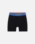 3-pakk boxers | bomull | svart m. farvet kant -Marathon Kids